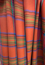 Ткань плательная в клетку (Италия) шерсть/вискоза/поламид ш-145см цена за 1 м