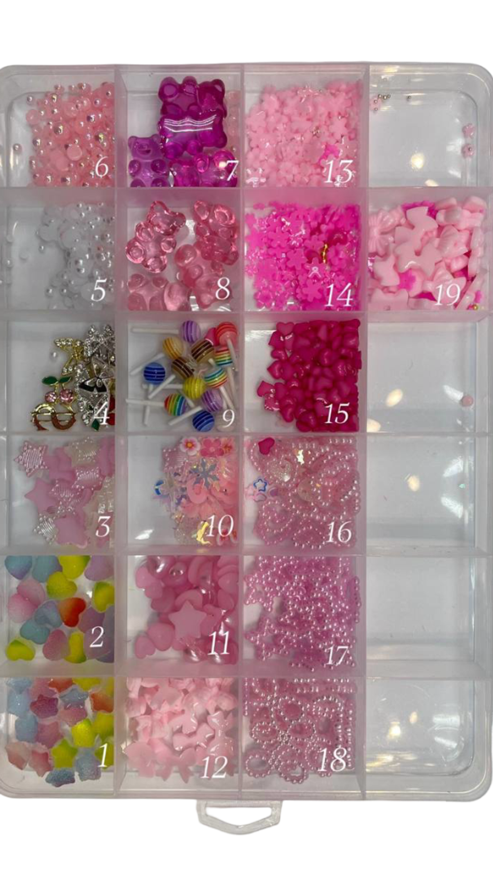 Розовые фигурки, 1 отсек