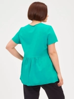 Футболка с баской оверсайз