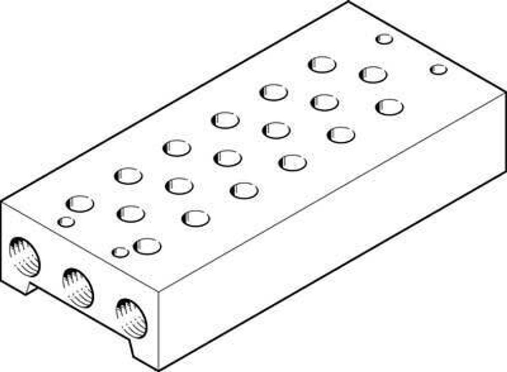 PRS-1/8-6-B Плита для блочного монтажа
