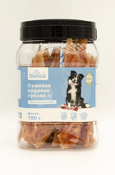 Biohaus лакомство для собак куриная грудка сушеная