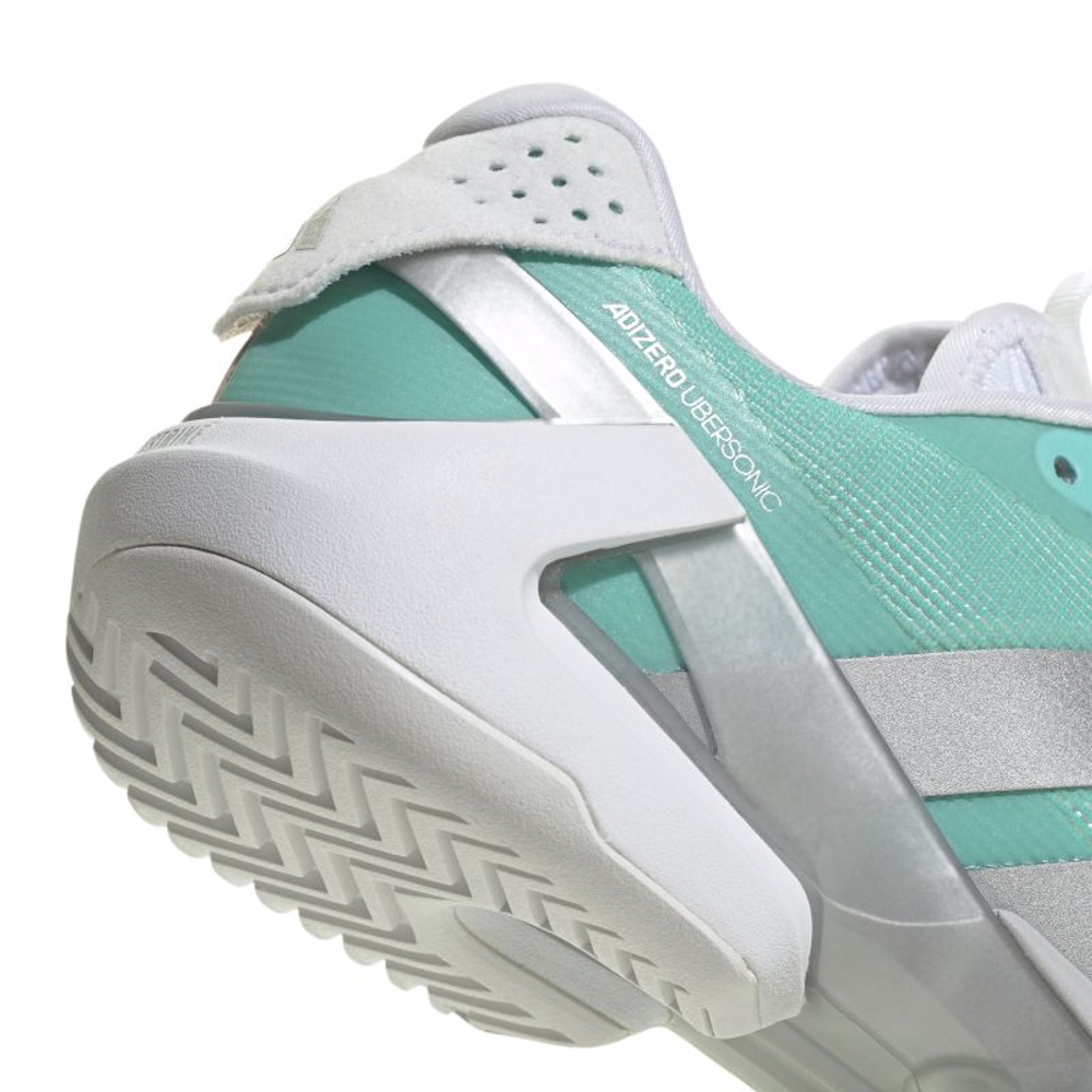 Женские Кроссовки теннисные Adidas Adizero Ubersonic 5 W - flash aqua/silver metallic/blush pink