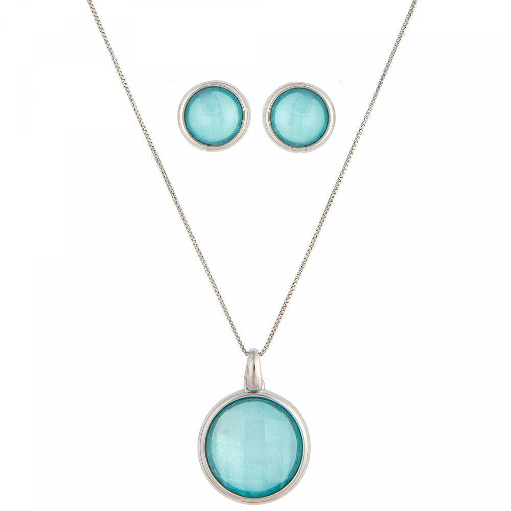 Комплект Possebon Pearl Blue Sky Agate S9506.21 B/S