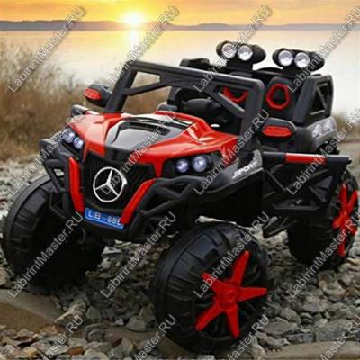 Детский электромобиль "LB-688 BIG SIZE JEEP" красный