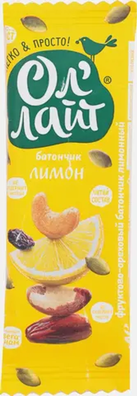 Фруктово-ореховый батончик Оллайт шоколад кокос 30г