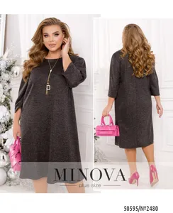 Платье 2480-черный Minova