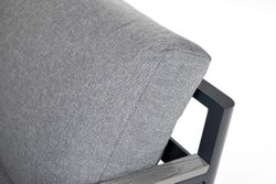 "Париж" угловой модульный диван, каркас из алюминия, цвет серый