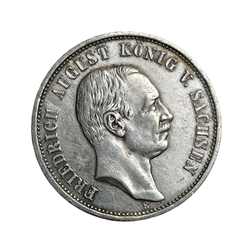 Монета 3 марки Германия (Империя, Саксония) 1909