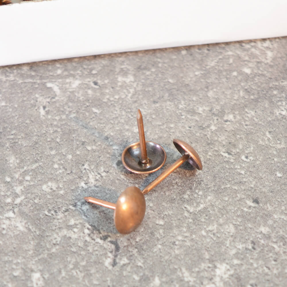 Гвозди мебельные декоративные 9*13мм, медь (100шт)