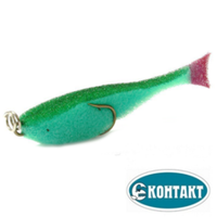 Поролоновая рыбка 10см зеленый, (5шт в уп), Контакт