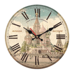 Часы настенные МДФ, D 285 мм, открытые стрелки (без стекла), кварцевый механизм с плавным ходом