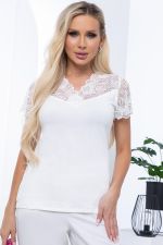 Блуза "Мечта кокетки" (белая) Б8599 LT Collection (Акция)
