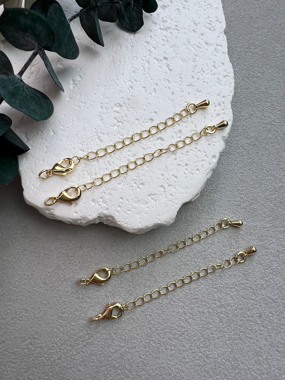 Замок карабин 12 мм, позолота 14к, упаковка 5 штук