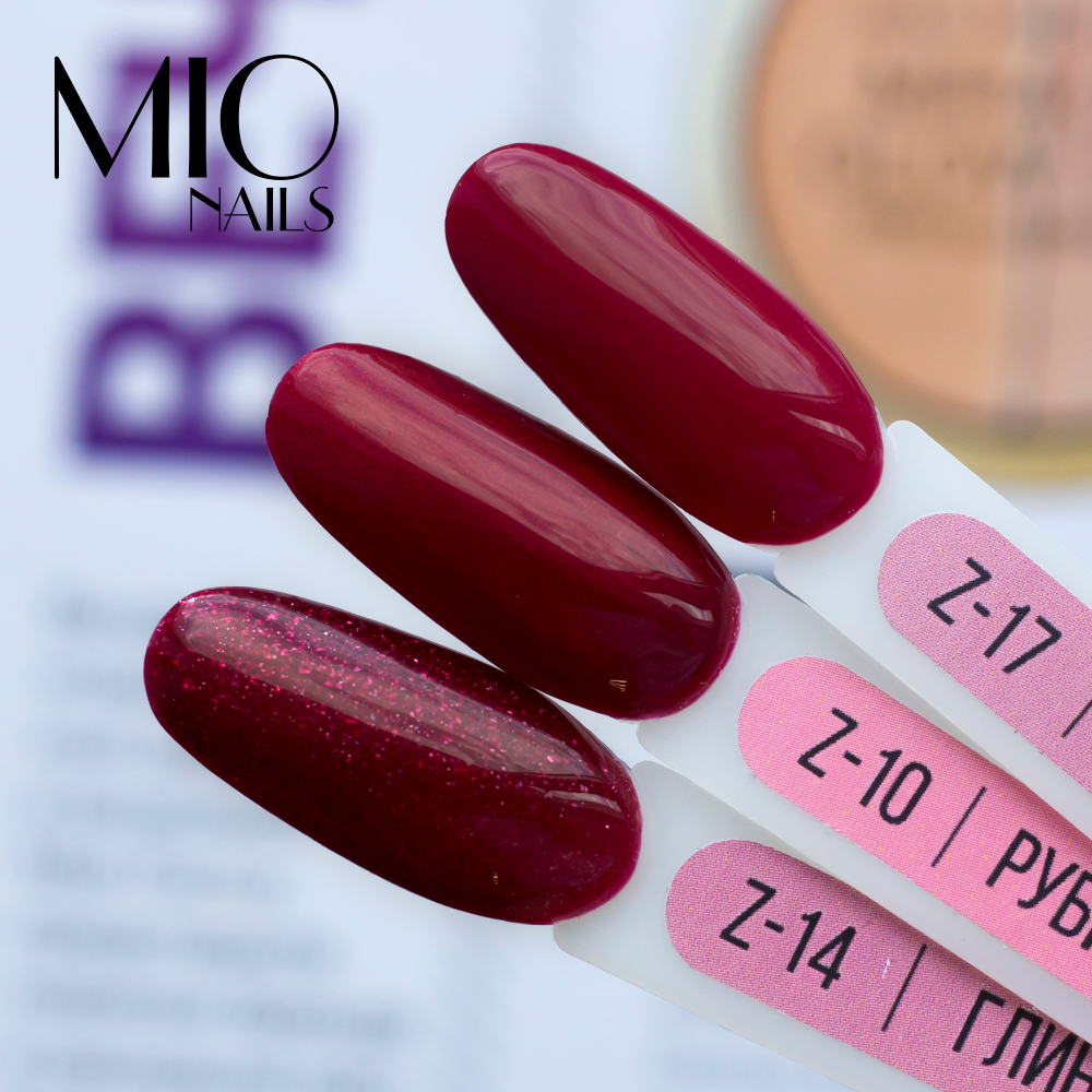 Гель-лак MIO NAILS Z-10. Рубиновое колье, 8мл.