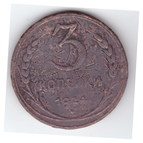 3 копейки 1924 года G. №2