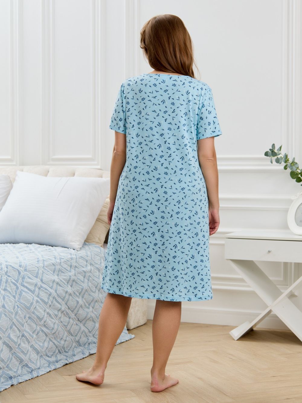 Ночная сорочка Мадера-1 Виотекс ГОЛУБОЙ