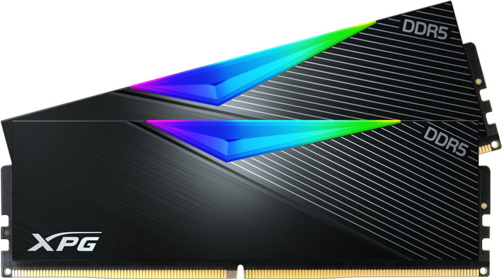 Оперативная память ADATA XPG Lancer RGB DDR5‑ 6400-7200 комплекты 32/64 ГБ (цвета: чёрный / белый)