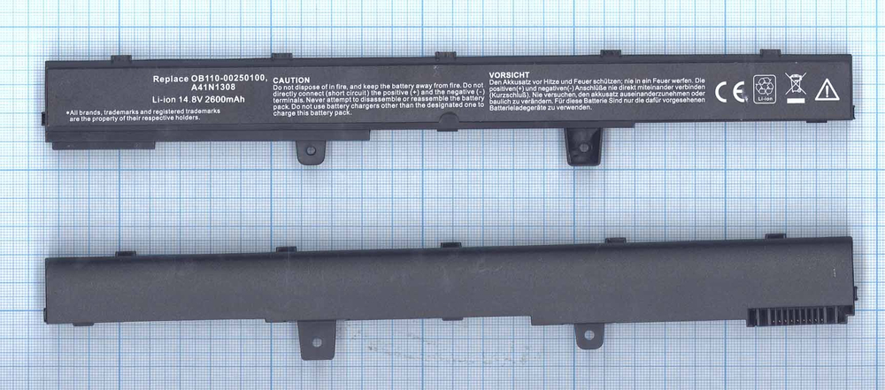 Аккумуляторная батарея для ноутбука Asus X441CA X551CA (A31N1319, A41N1308) 14.8V 2600mAh OEM черная