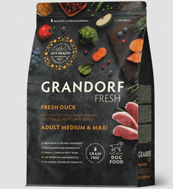 GRANDORF FRESH Утка с бататом для средних и крупных пород