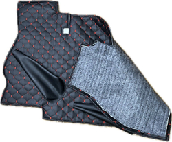 Коврик под рычаги КПП УАЗ 452, 3303 (красная нить Рубин)