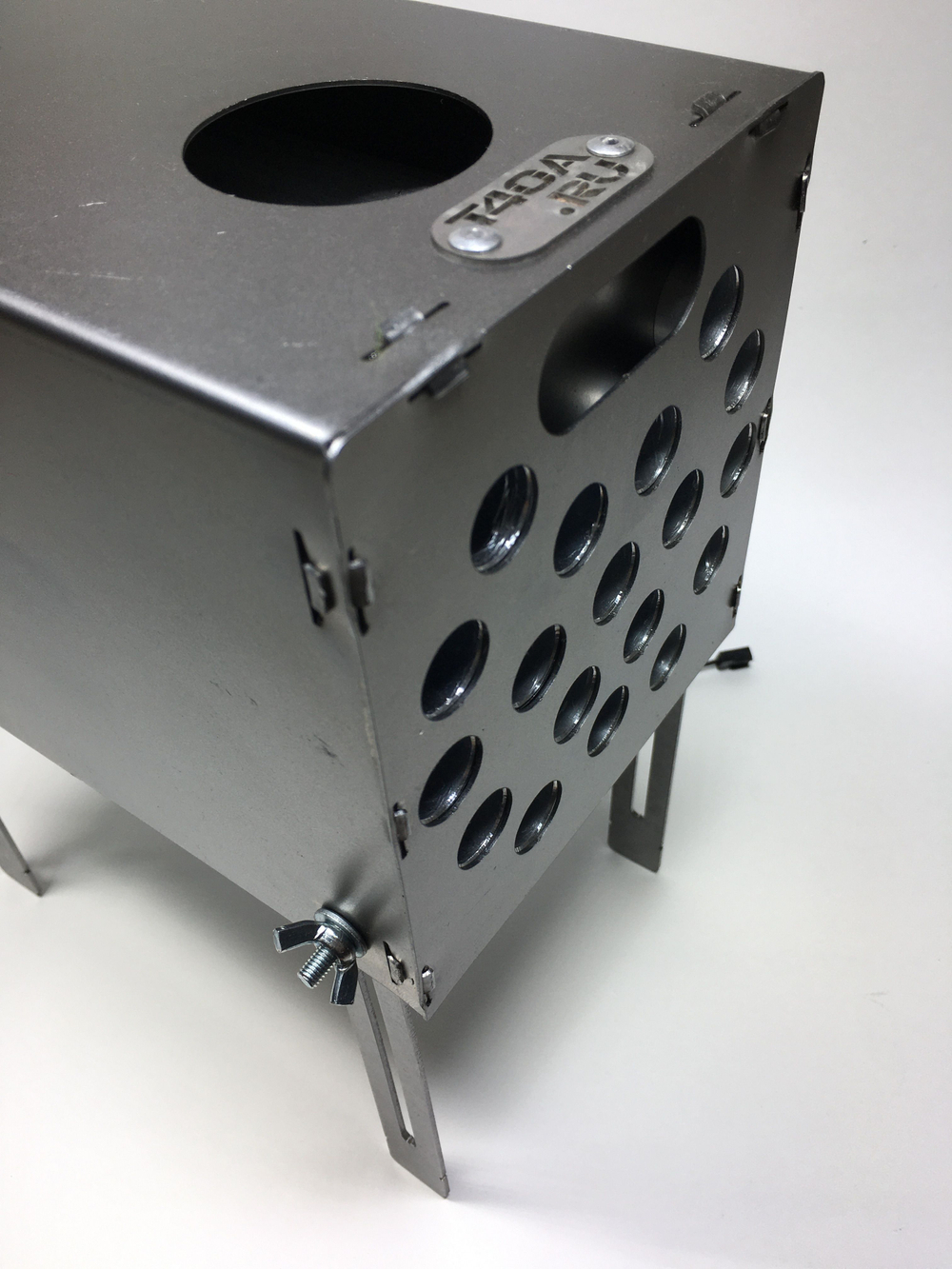 Теплообменник "Угорь" с вентилятором в помещение/палатку