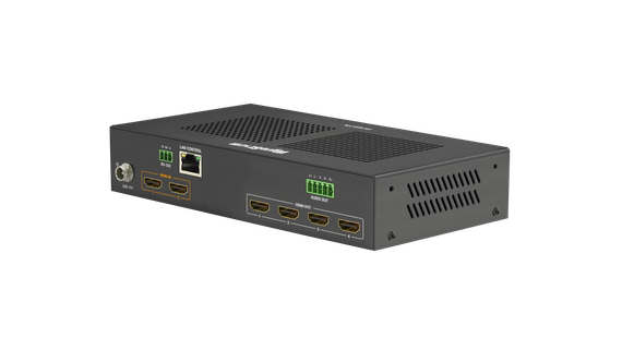 Wyrestorm SW-0204-VW - процессор видеостены для 4-х дисплеев. 4К60 4:4:4 HDMI 2.0 входы и выходы. 2 входа, 4 выхода. 1 х 5 pin аудио выход.