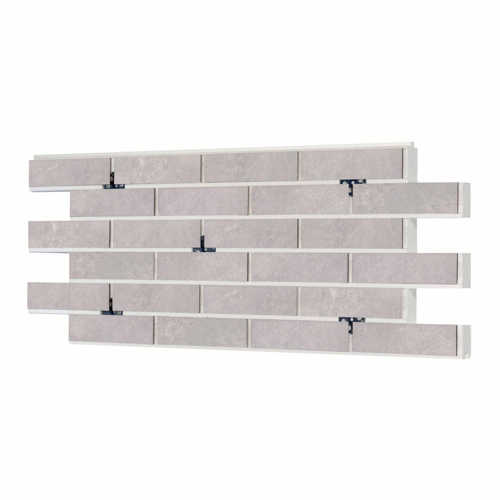 Клинкерная термопанель ППС BestPoint Exclusive Cement Grey 1020х455 мм