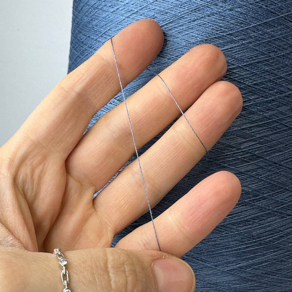 ANGEL UNITO - MF Sesia; 100% шёлк; 3000м/100гр; col.2801, цвет: голубой темный