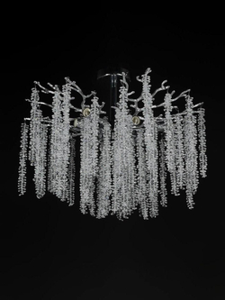 Люстра потолочная на штанге Lanbos, 10 ламп Е14, 400 Вт, до 30 кв м, хром