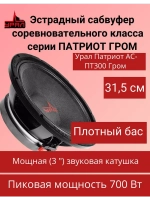 Сабвуфер автомобильный пассивный Патриот ПТ-300 Гром ()