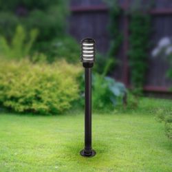 Садово-парковый светильник ЭРА «Поллар» НТУ 01-60-016 напольный черный IP54 Е27 max60Вт h1050мм | Садово-парковые светильники