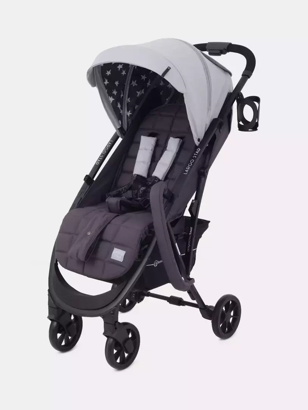 Коляска детская "LARGO STAR" RA054 Soft Grey
