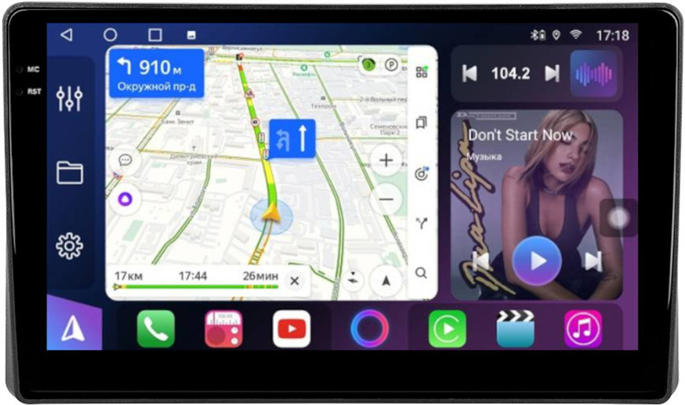 Магнитола для Toyota Raize 2019-2023+, Daihatsu Rocky - FarCar 9643 монитор 10.36" QLED на Android 14, TS18, CarPlay, 4G SIM-слот