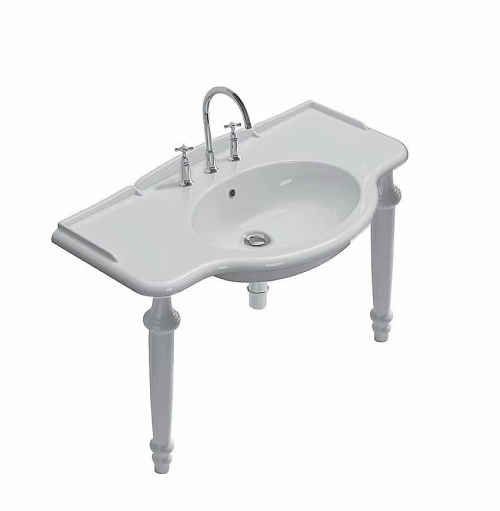 Консоль с раковиной GLOBO Paestum PA075.BI 110 с 3 отверстиями