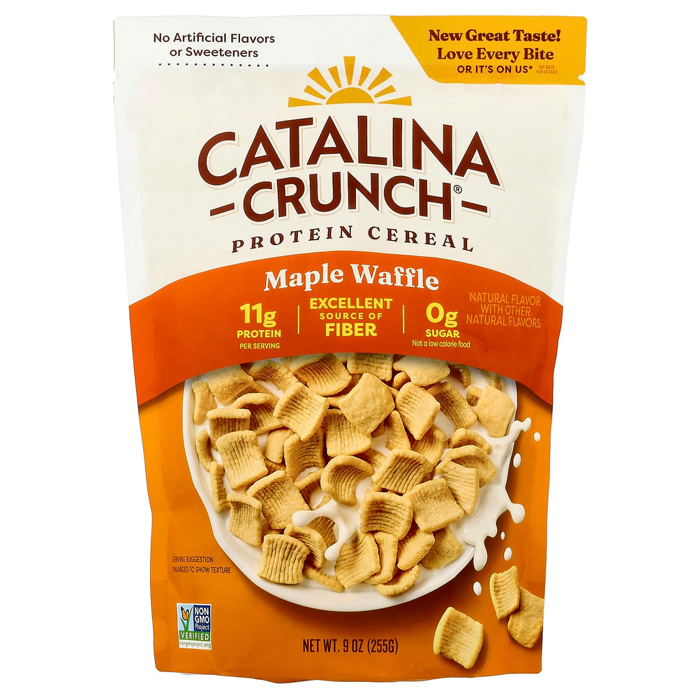 Catalina Crunch, протеиновые хлопья, со вкусом кленовой вафли, 255 г (9 унций)