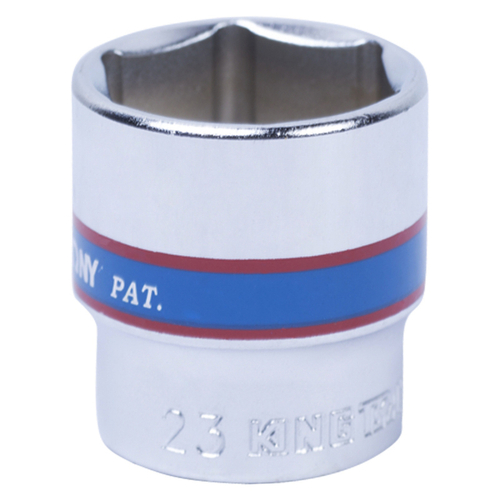 KING TONY (333523M) Головка торцевая стандартная шестигранная 3/8", 23 мм