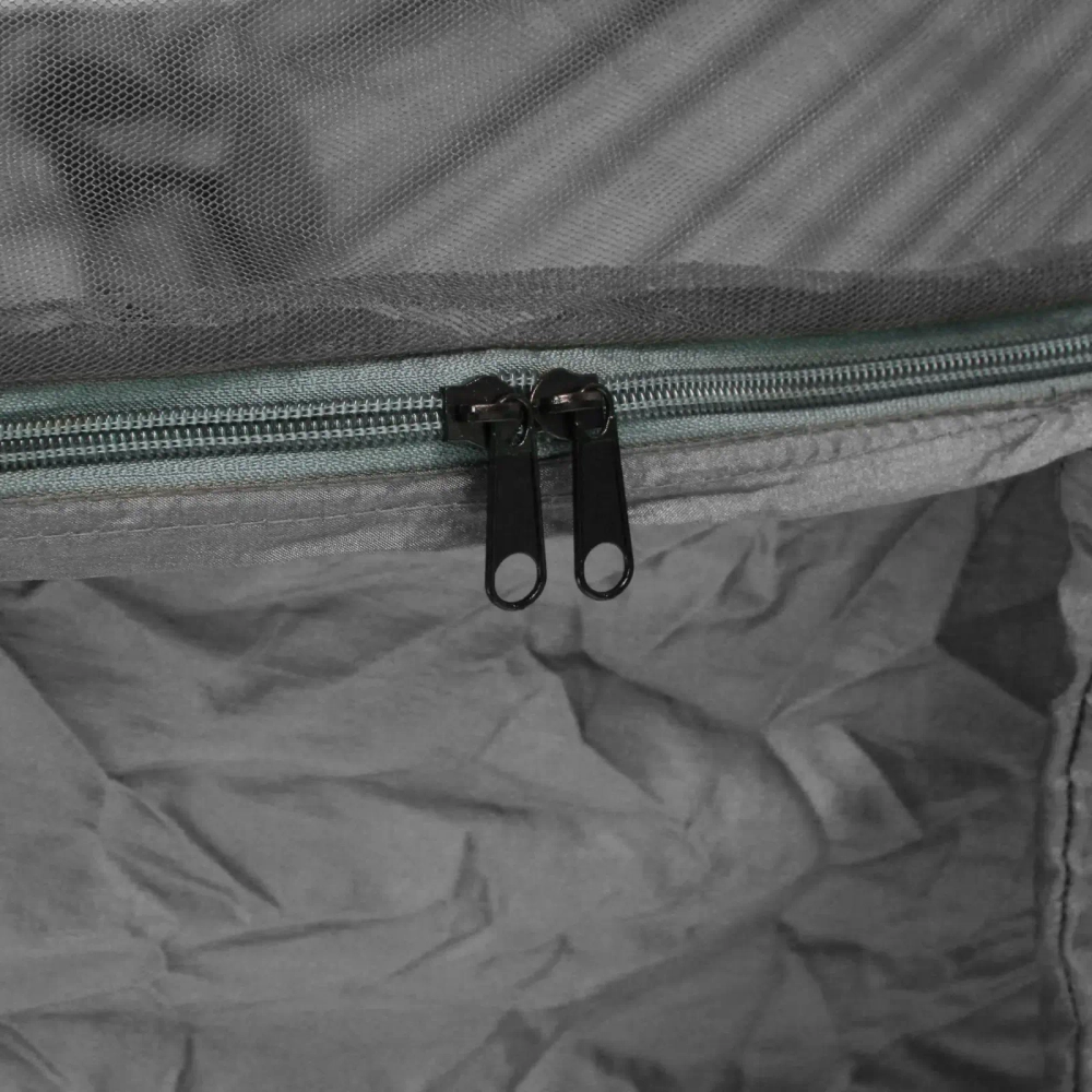 Гамак подвесной SJ-A18-6, 260*150 см, с антимоскитной сеткой, серый