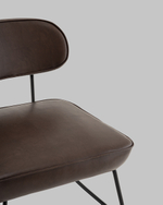 Кресло Kate new ткань экокожа коричневый