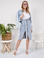 ✿ Юбка джинсовая миди с разрезом ✿