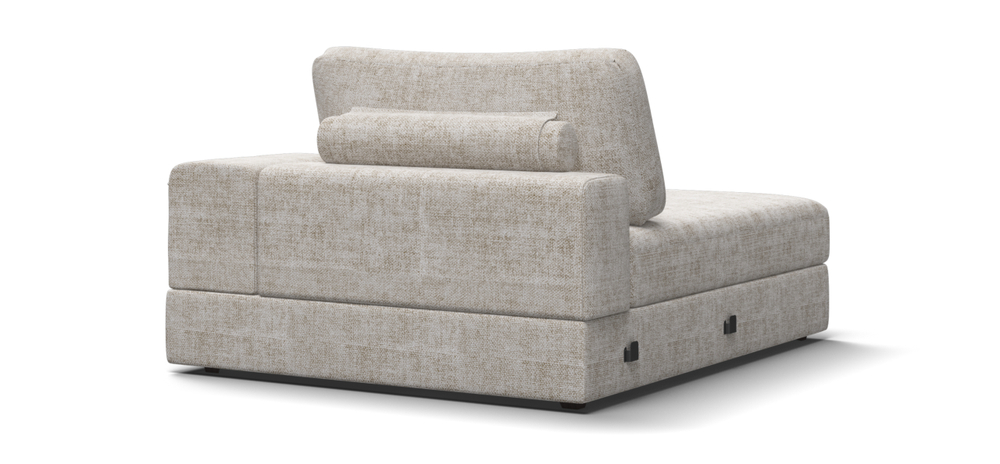 Босс Модуль оттоманка правая Шенилл Смарт кварц