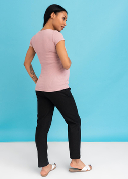 Брюки льняные "Тея" для беременных мам.