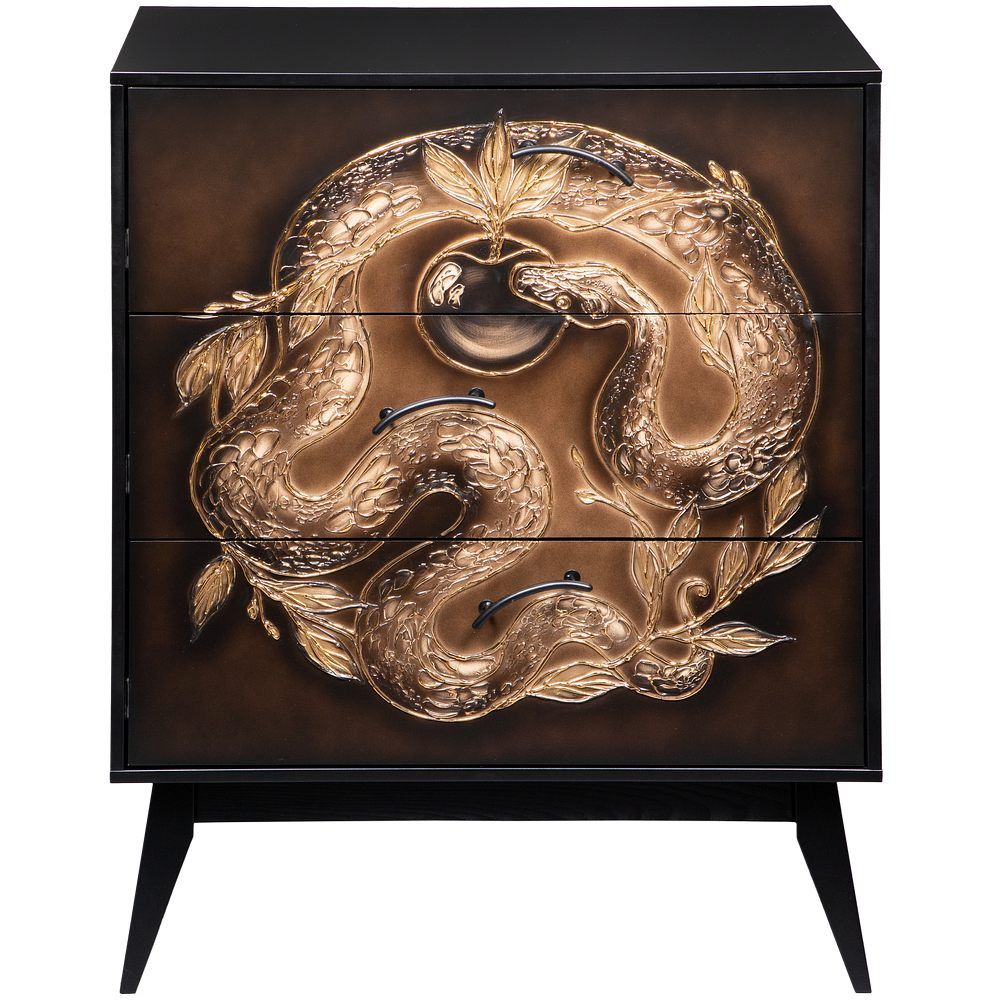 Комод Яблоко Евы с 3 ящиками Найт