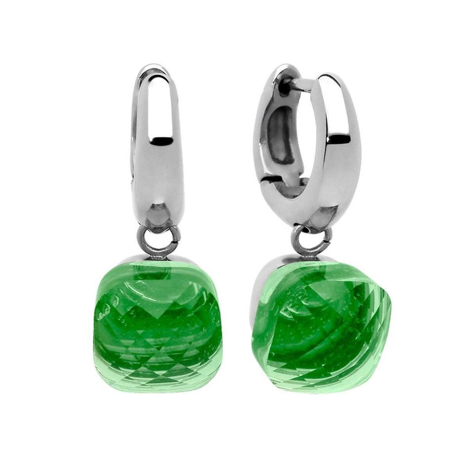 Серьги Qudo Firenze peridot 300159 G/S