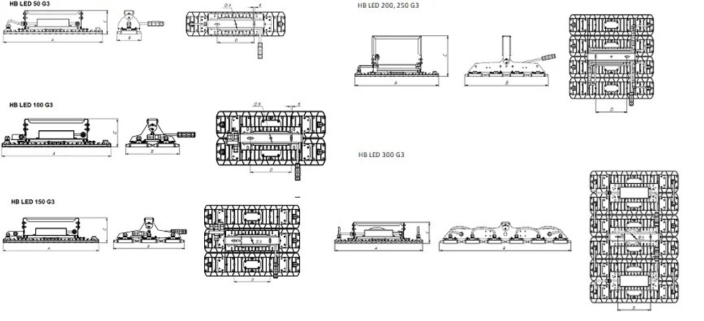 Светильник LED HB LED 50 D90 5000K G3 СТ