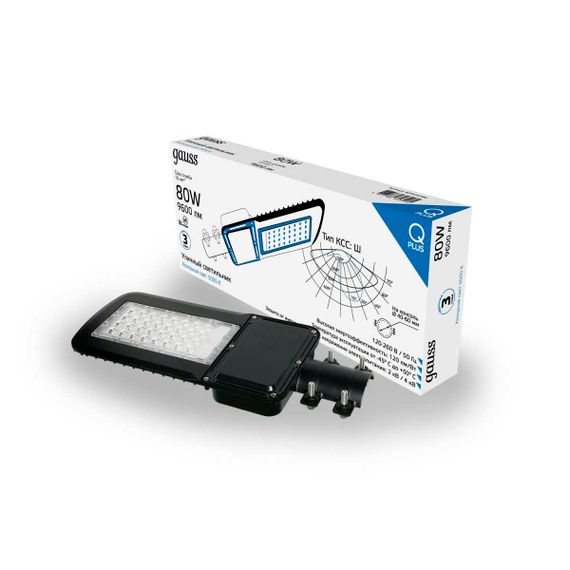 Уличный светодиодный консольный светильник Gauss Qplus 629535380