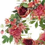 Цветы искусственные венок «Принцесса» 45см нежно-розовый