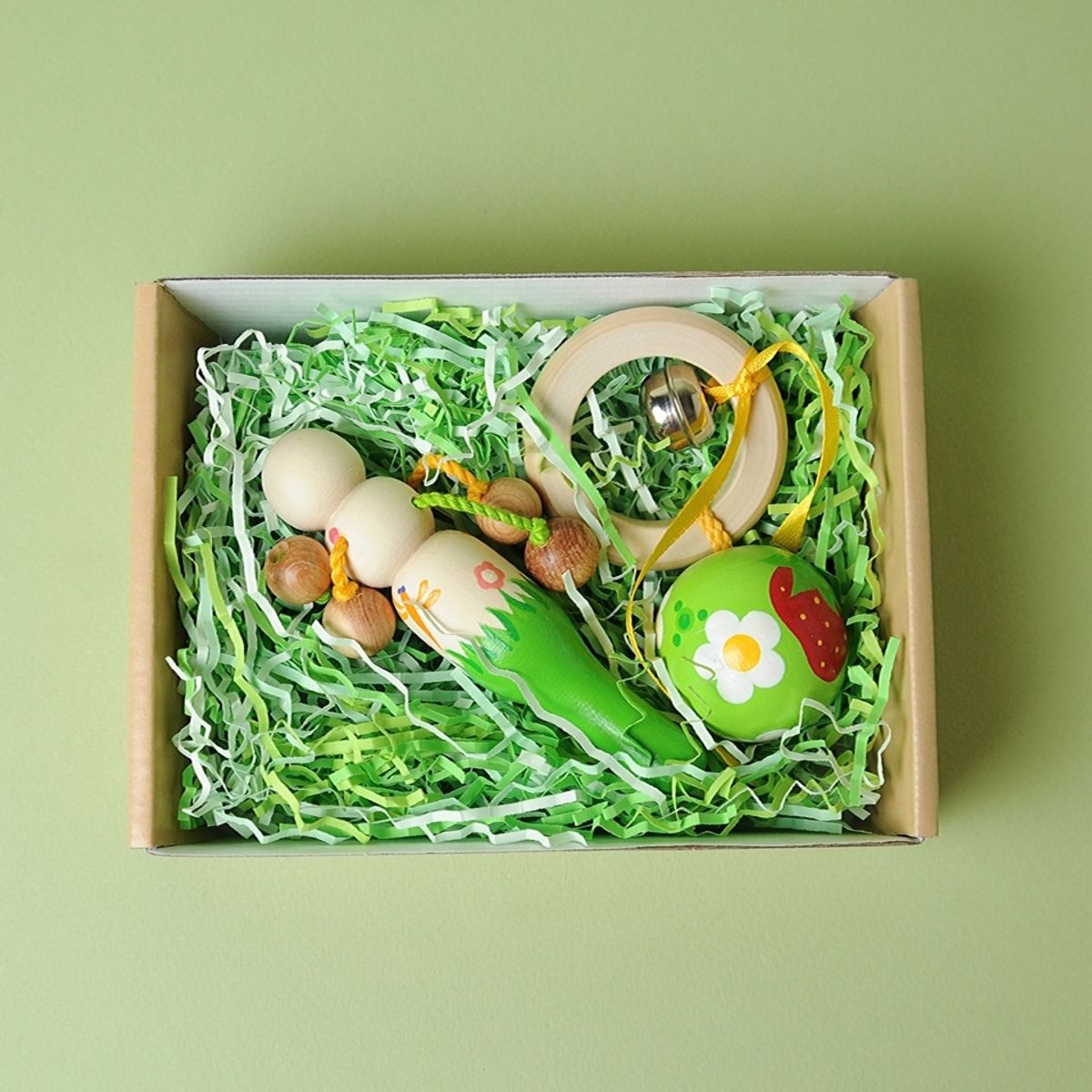 Набор погремушек "Весенний Мини" в подарочной коробке