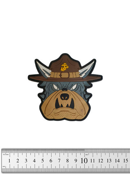 Шеврон USMS Devil Dog PVC. Коричневая шляпа