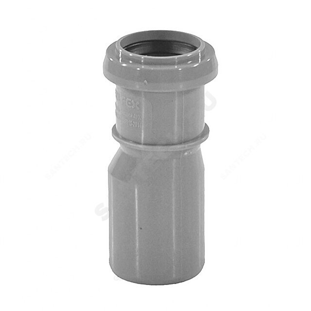 Переход PP-H эксцентрический серый BASE Дн 110х50 б/нап в/к VALFEX 25110050