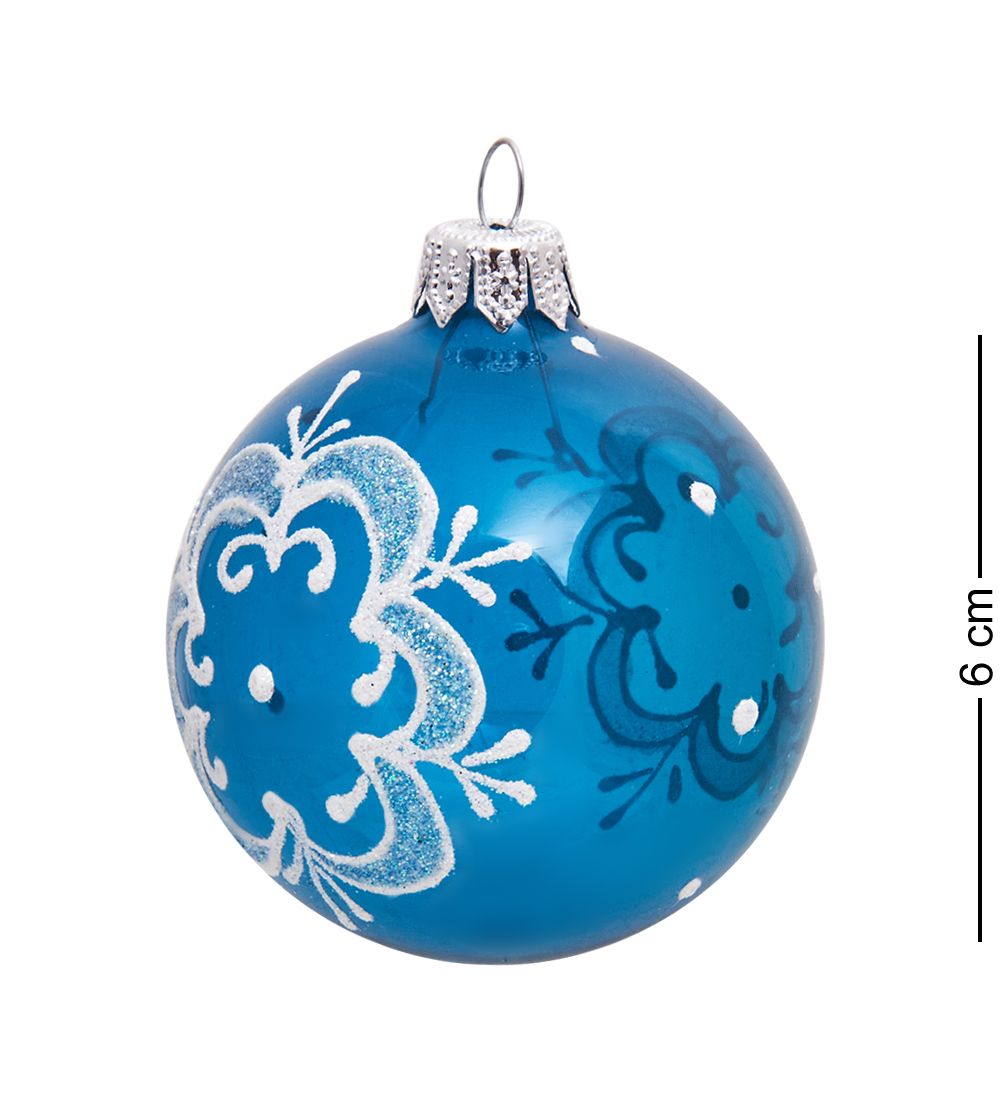 Элита НФШ-1378/2 Набор ел.украшений Шар 3шт «Снежинка» 65 мм